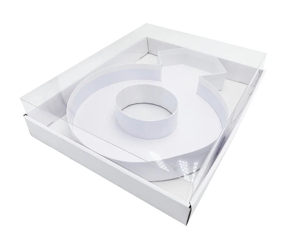 Fillable Ring Shaped Box with FREE Clear Lid Giftbox