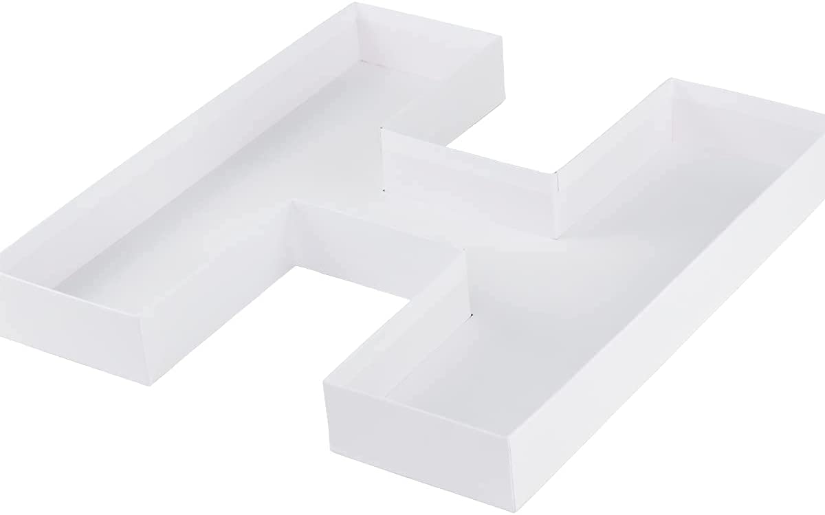 Letter H Fillable Box with FREE Clear Lid Giftbox