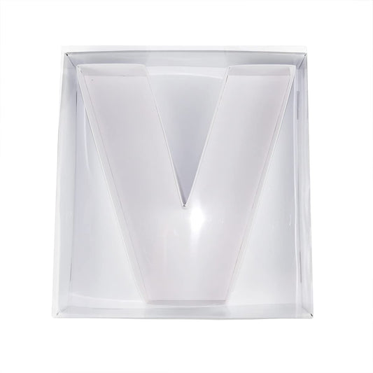 Letter V Fillable Box with FREE Clear Lid Giftbox