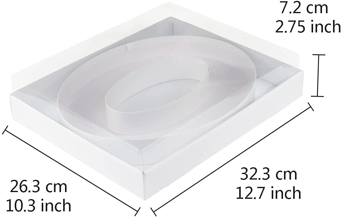 Fillable Number 0 Box with FREE Clear Lid Giftbox