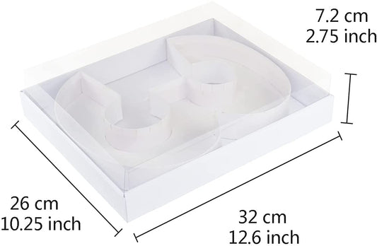 Fillable Number 3 Box with FREE Clear Lid Giftbox