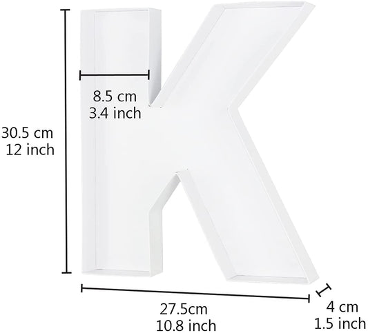 Letter K Fillable Box with FREE Clear Lid Giftbox