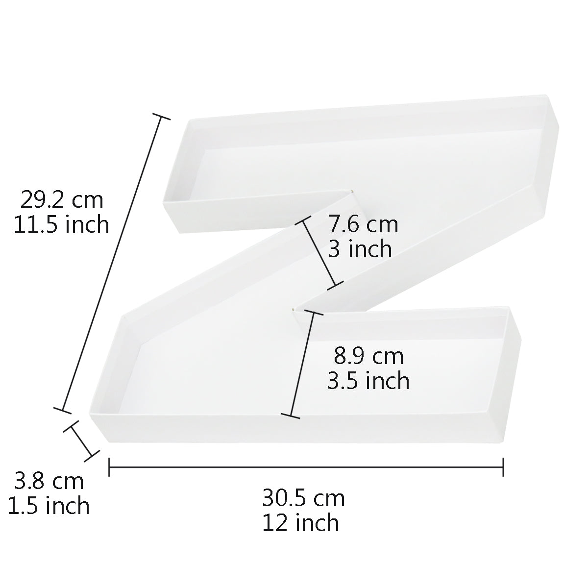 Letter Z Fillable Box with FREE Clear Lid Giftbox