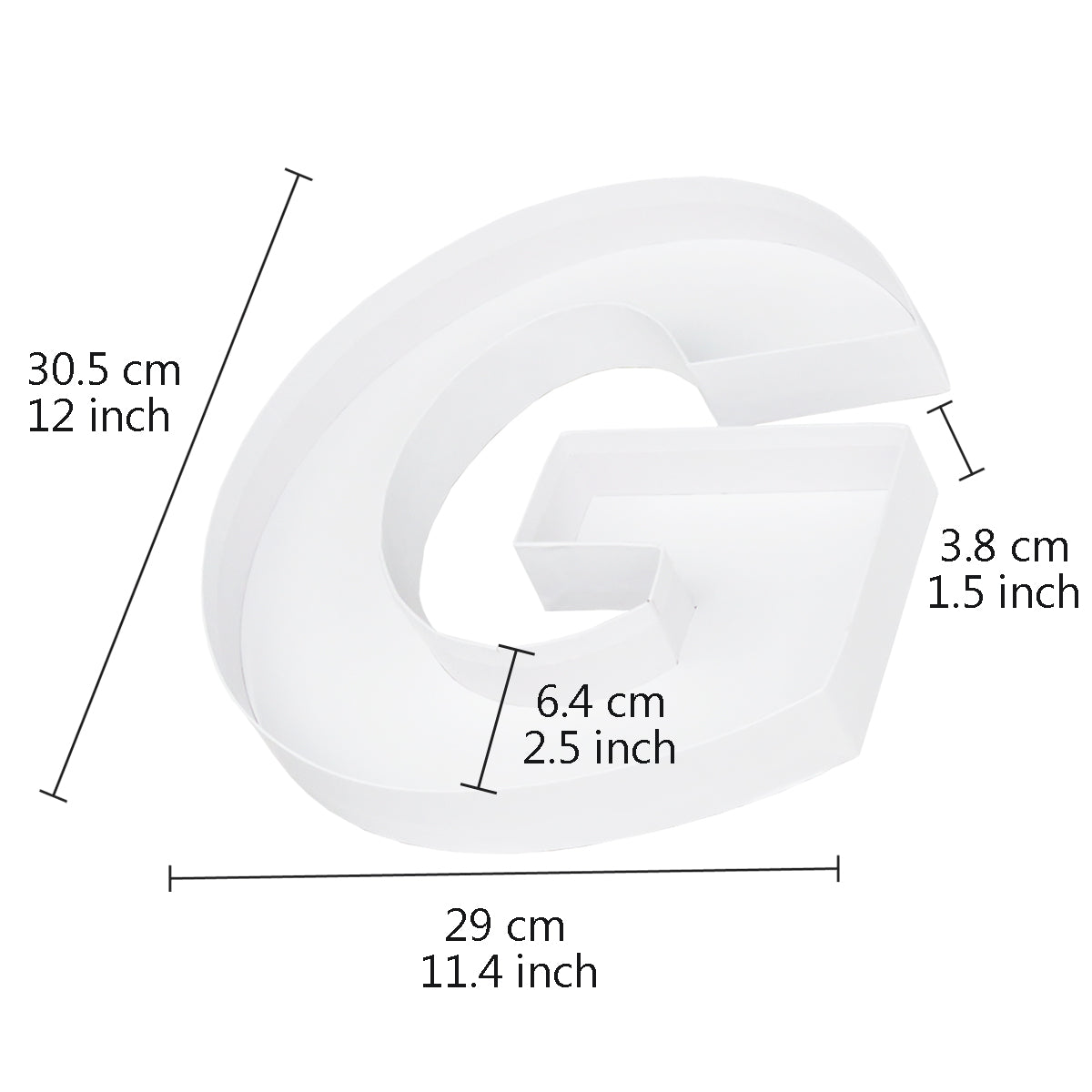 Letter G Fillable Box with FREE Clear Lid Giftbox