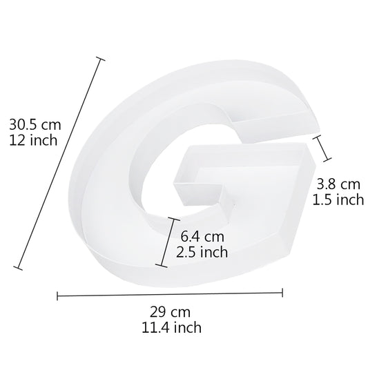 Letter G Fillable Box with FREE Clear Lid Giftbox