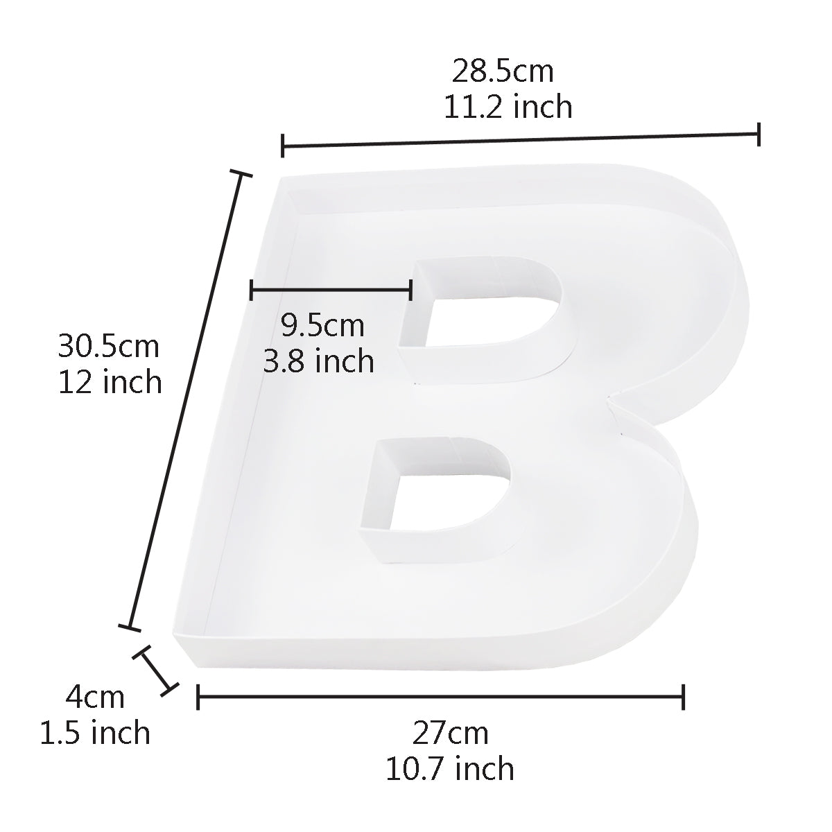 Letter B Fillable Box With FREE Clear Lid Giftbox – BOX 2 BOW