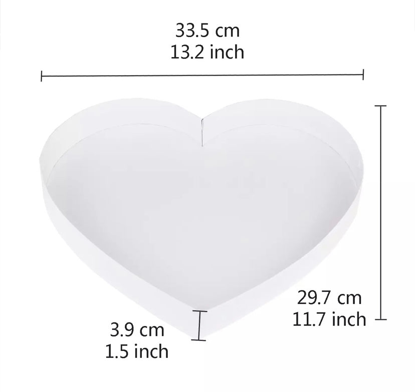 IMPERFECT Fillable Heart Shaped Box with FREE Clear Lid Giftbox – BOX 2 BOW